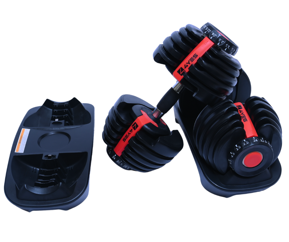 Premium Quality 4yes Adjustable Multi Weight Dumbbell Set of 2