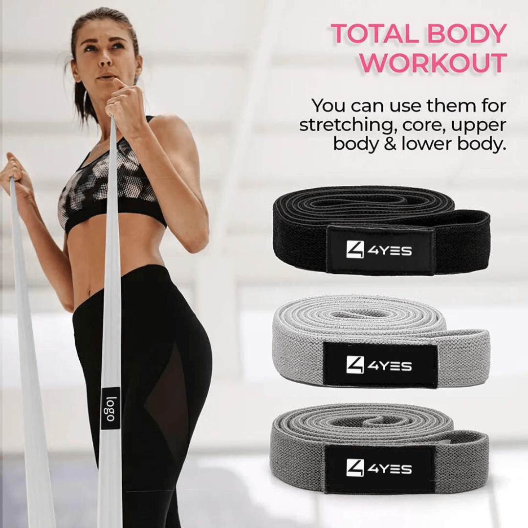 Fabric Long Hip Resistance Band Set Of 3