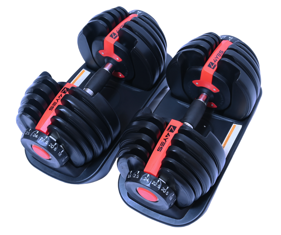 Premium Quality 4yes Adjustable Multi Weight Dumbbell Set of 2