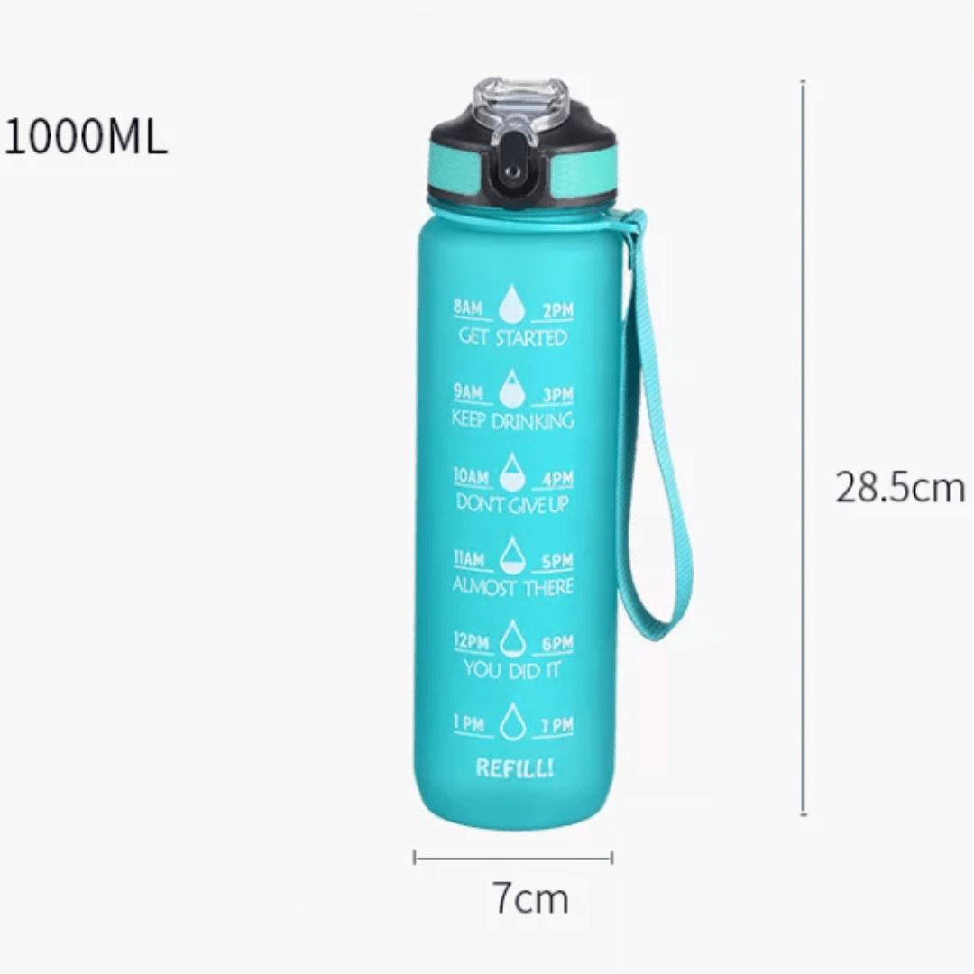 BPA Free, Motivational Sports Water Bottle for Fitness, Gym & Outdoor