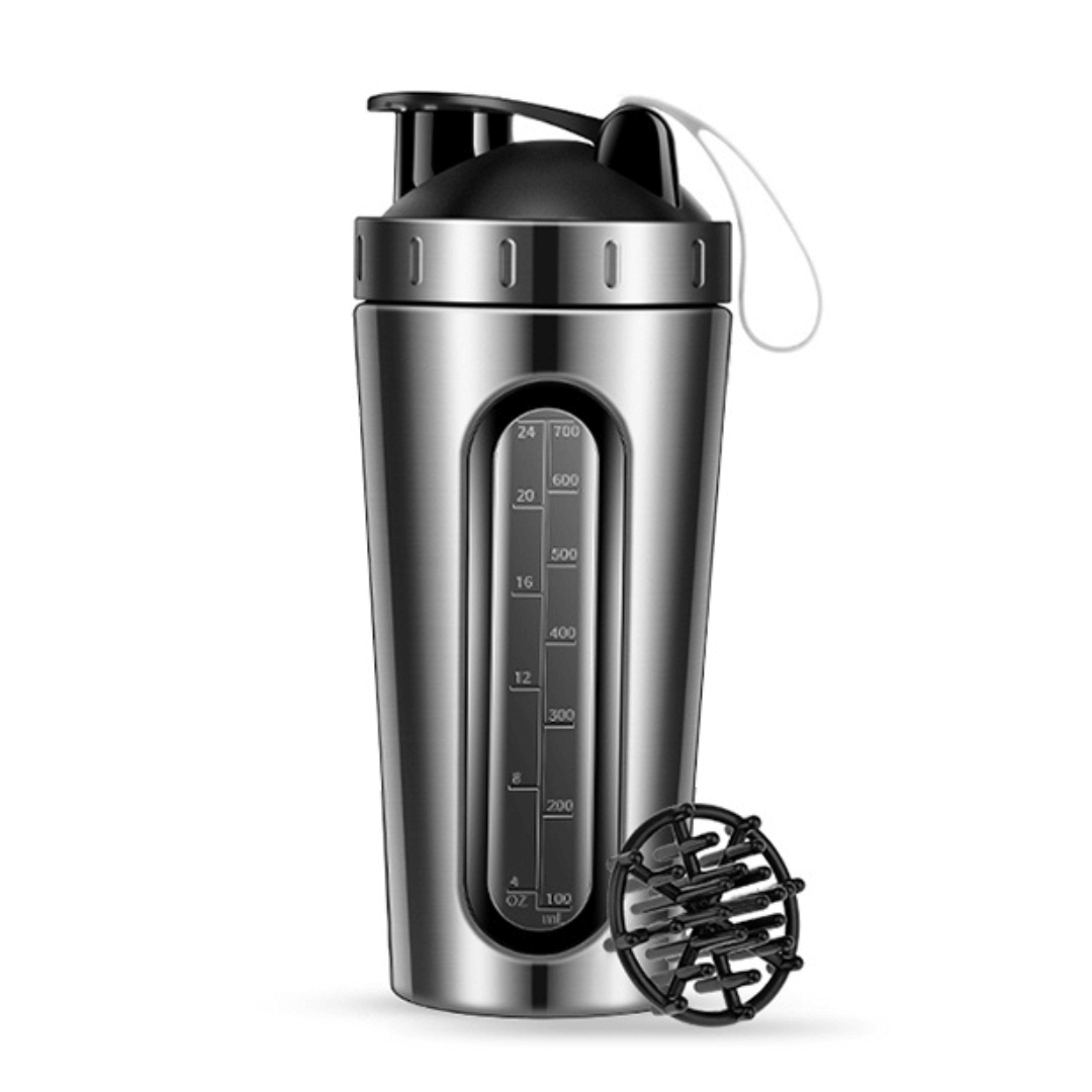 Stainless Steel Gym Protein Shaker Bottle