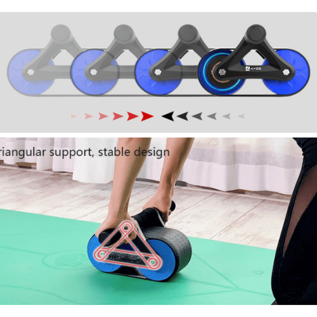 Ab Roller Wheel With Automatic Rebound