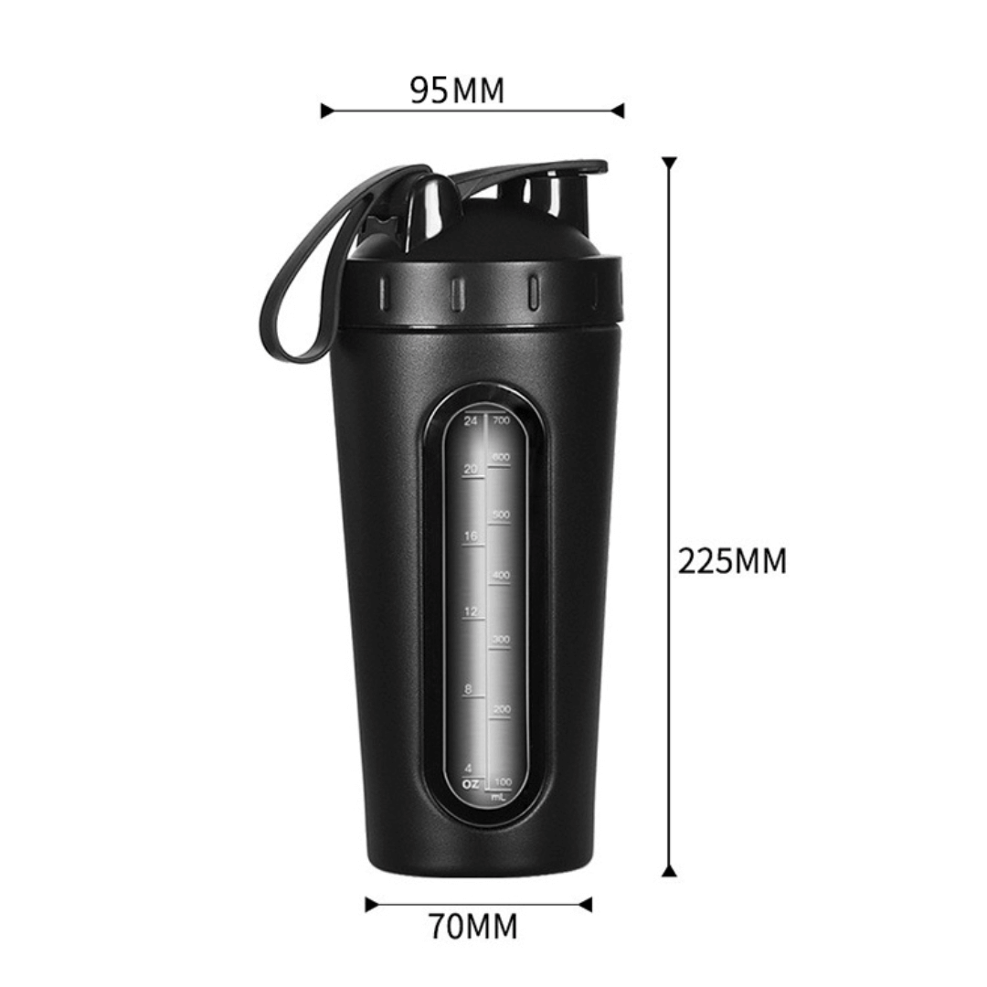 Stainless Steel Gym Protein Shaker Bottle