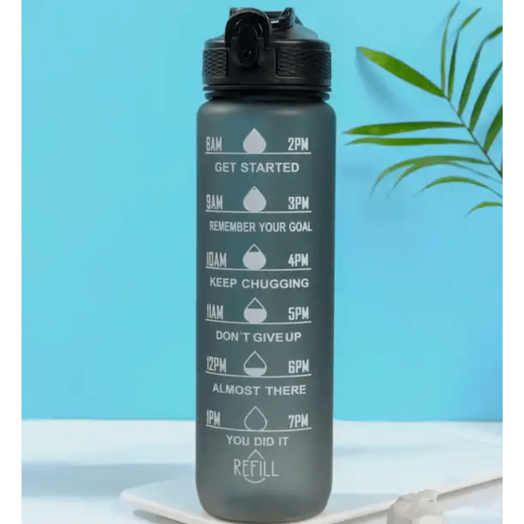 BPA Free, Motivational Sports Water Bottle for Fitness, Gym & Outdoor