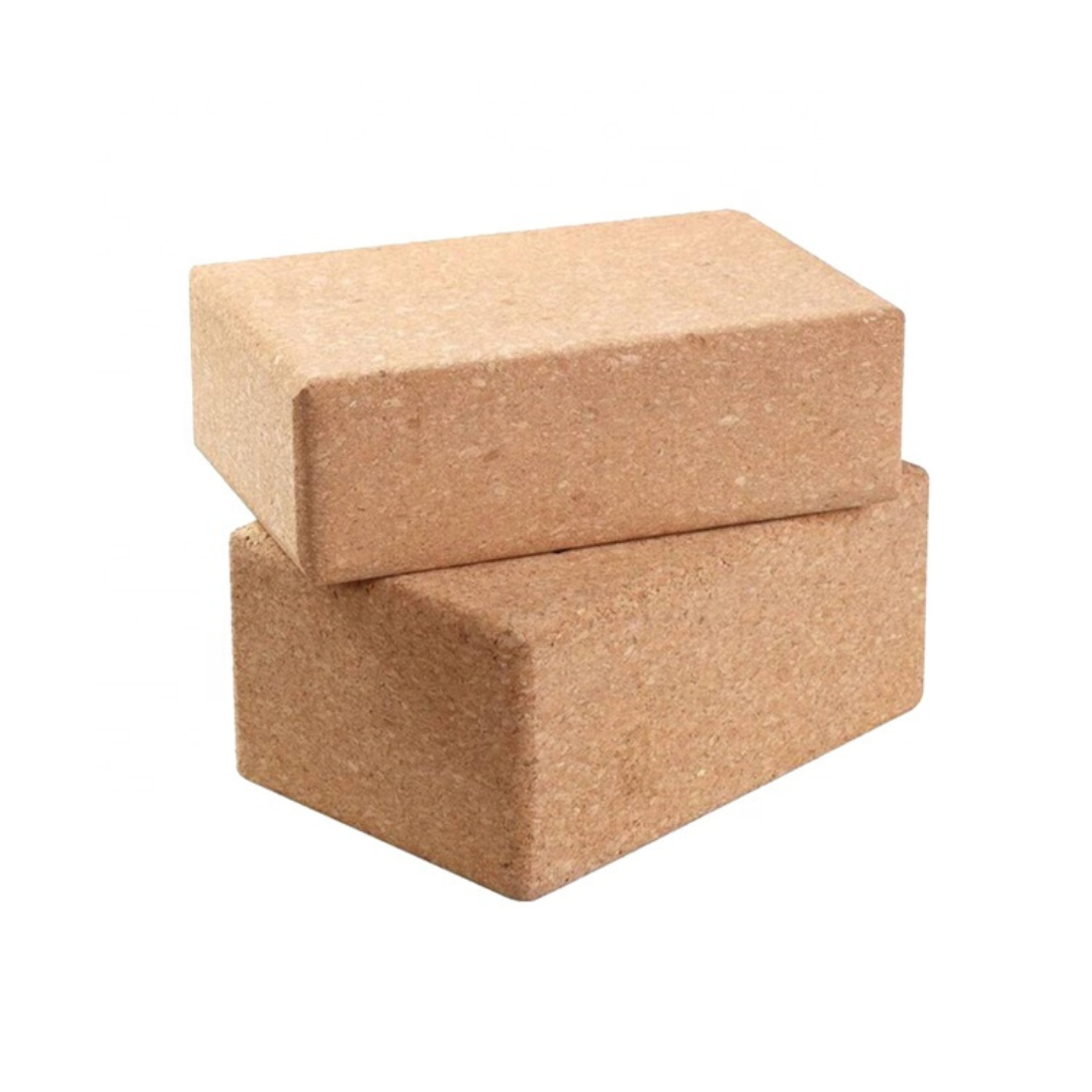 Natural Cork Yoga Block Set Of 2