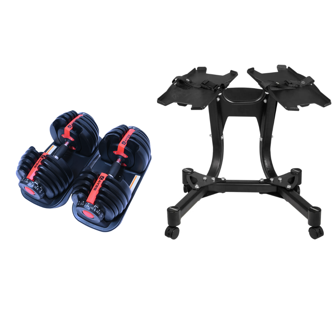 Premium Quality 4yes Adjustable Multi Weight Dumbbell Set of 2