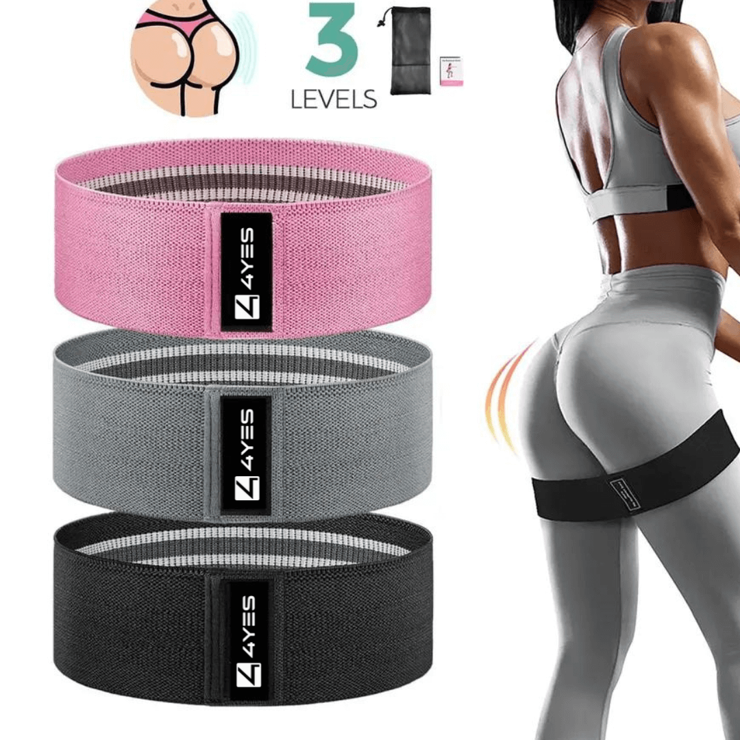 Fabric Hip Resistance Band Set Of 3