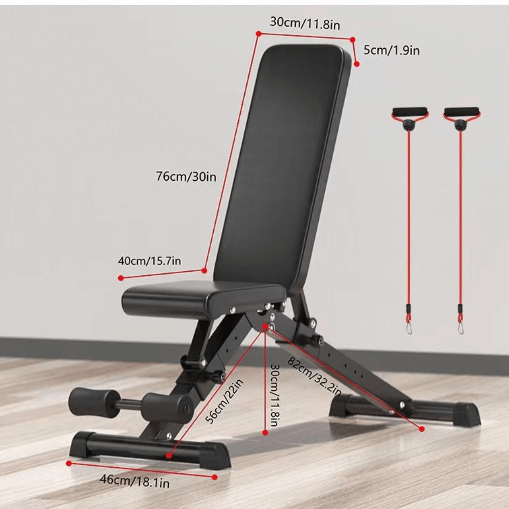 Foldable workout bench