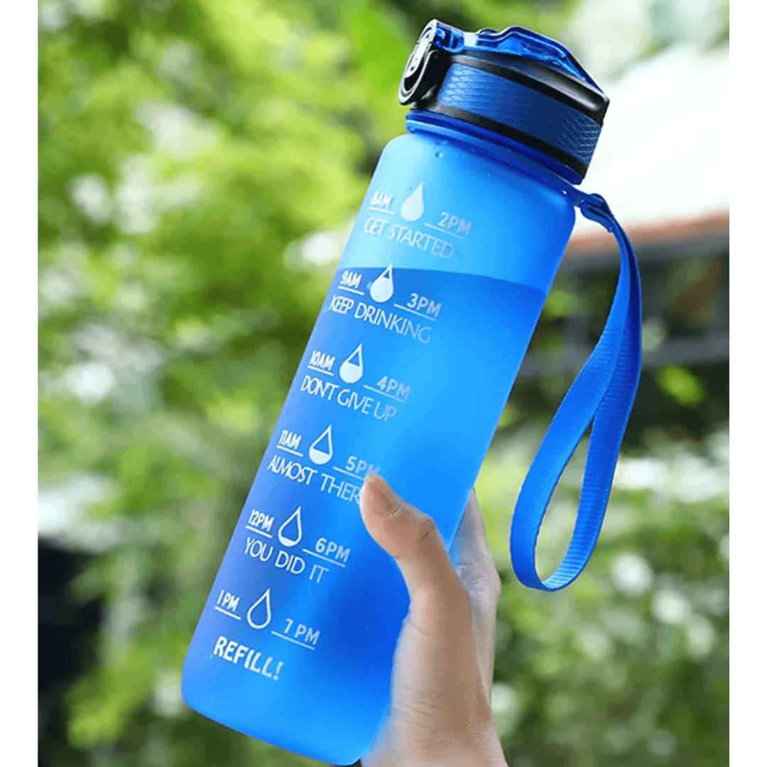 BPA Free, Motivational Sports Water Bottle for Fitness, Gym & Outdoor