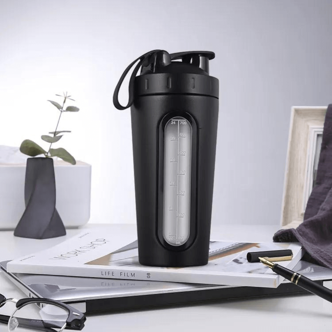 Stainless Steel Gym Protein Shaker Bottle