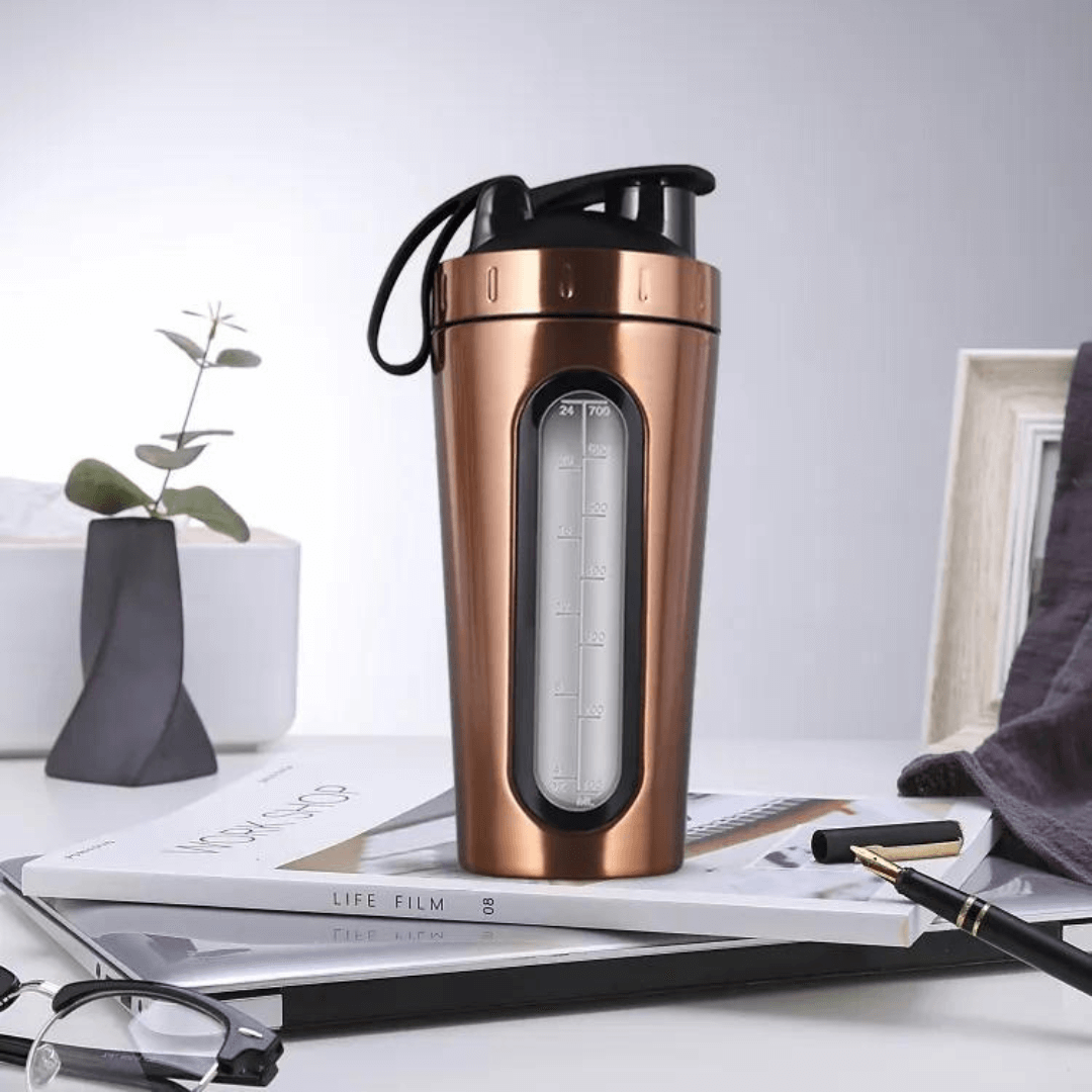 Stainless Steel Gym Protein Shaker Bottle