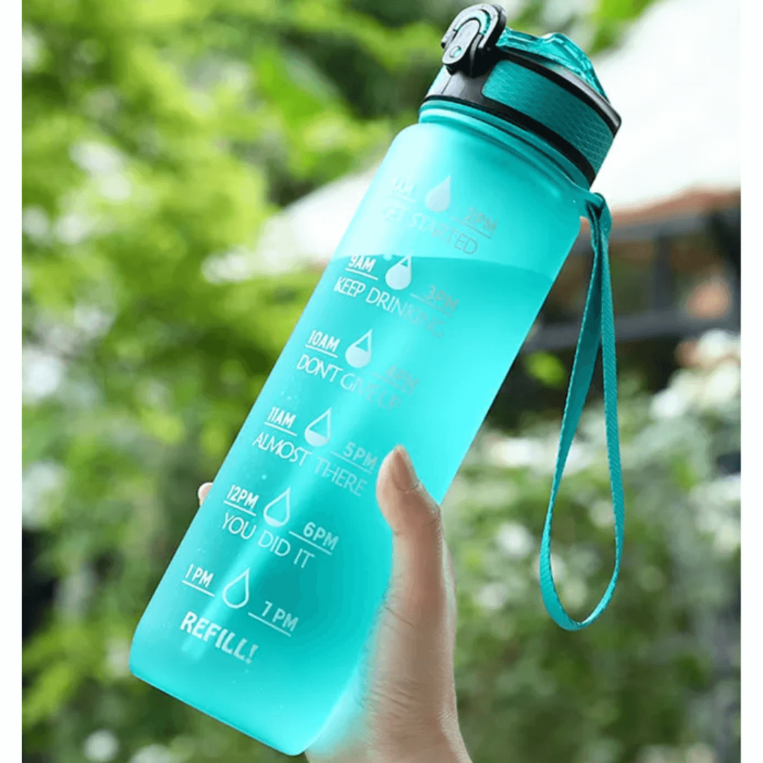 BPA Free, Motivational Sports Water Bottle for Fitness, Gym & Outdoor