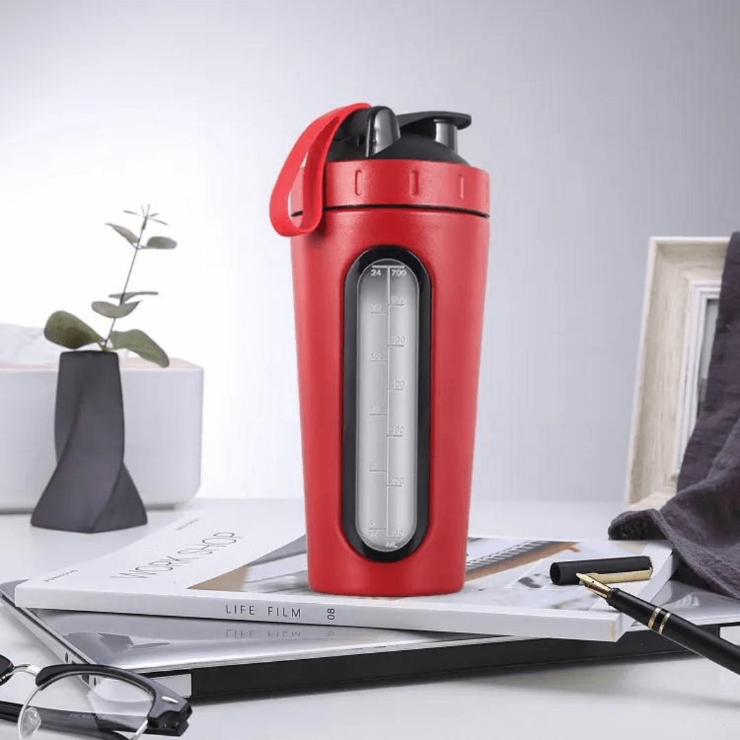 Stainless Steel Gym Protein Shaker Bottle